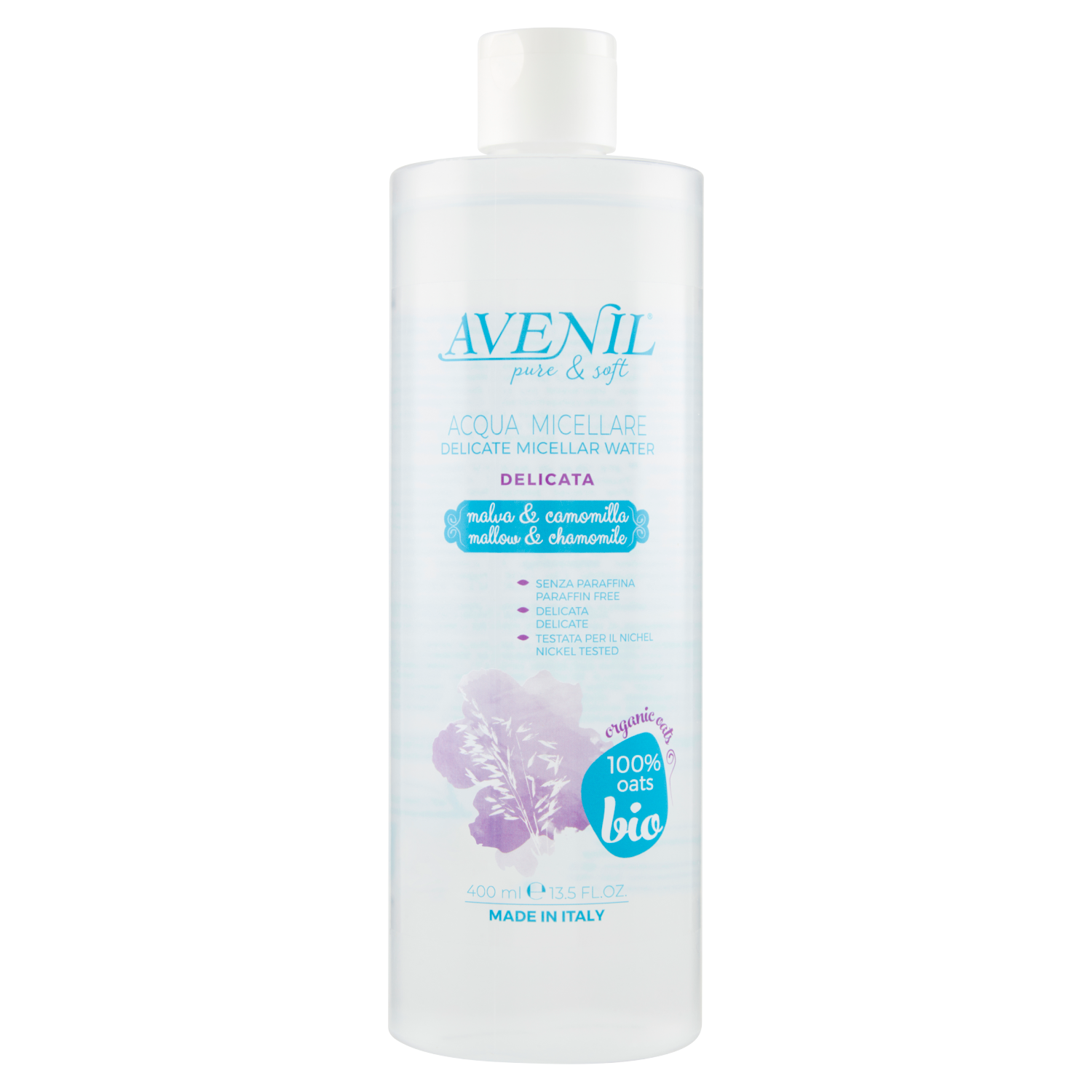 2 Pezzi Avenil pure & soft Acqua Micellare Delicata malva & camomilla da 400 ml