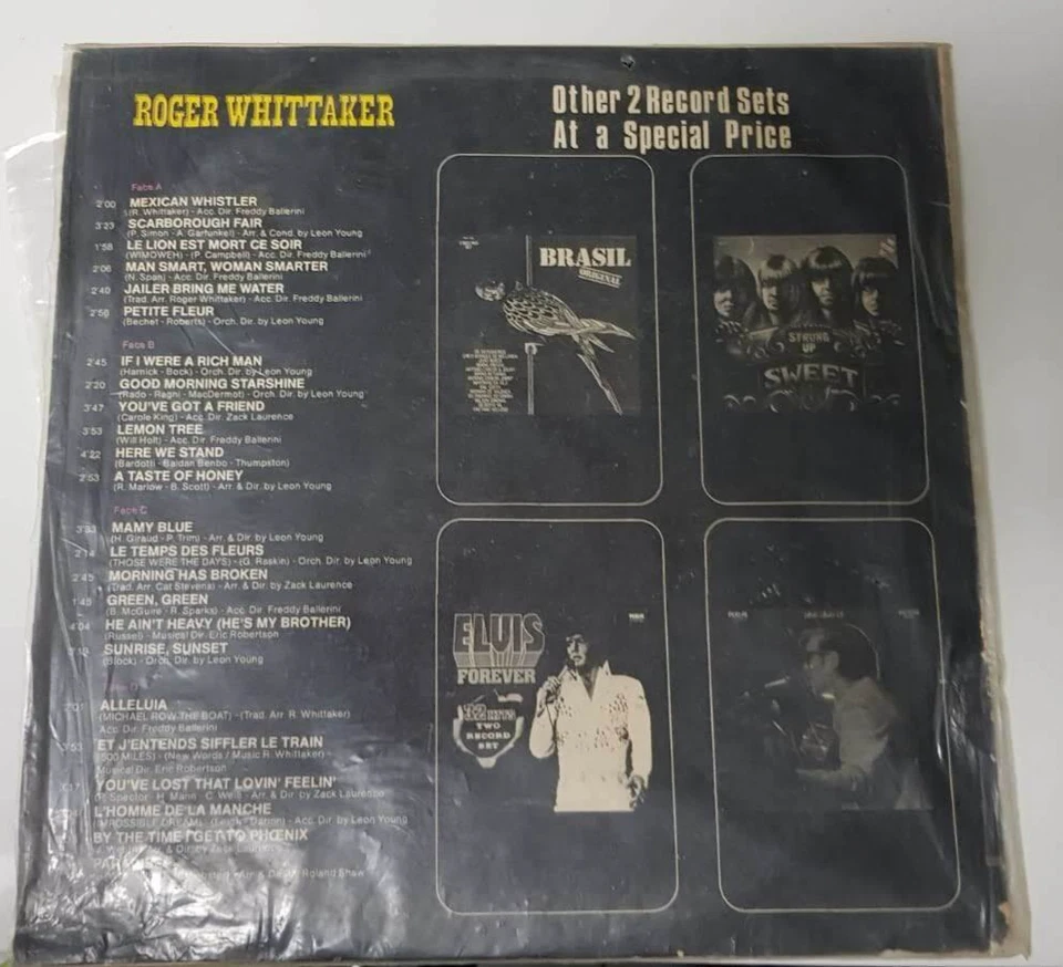 ROGER WHITTAKER mexican whistler RARE ISRAELI  LP  - Image 2 of 2