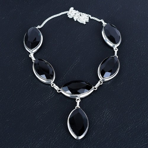 Alexandrite Gemstone Handmade 925 Sterling Silver Jewelry Necklace 18" VJ 940 - Picture 2 of 5