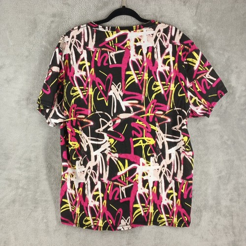 NWT INC Men Graffiti Streetwear T-shirt Size XL Multicolor Cotton Blend Knit - Picture 7 of 9