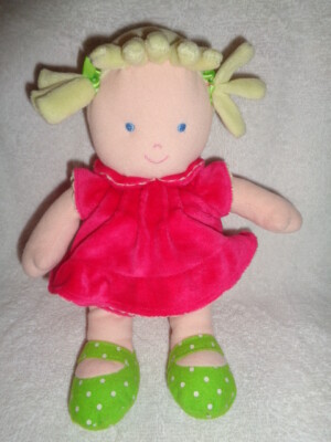 Doll Carter's green polka dot shoes Plush Rattle Blonde girl hot pink dress 2008 | eBay Doll Carter's green polka dot shoes Plush Rattle Blonde girl hot pink dress 2008 | eBay