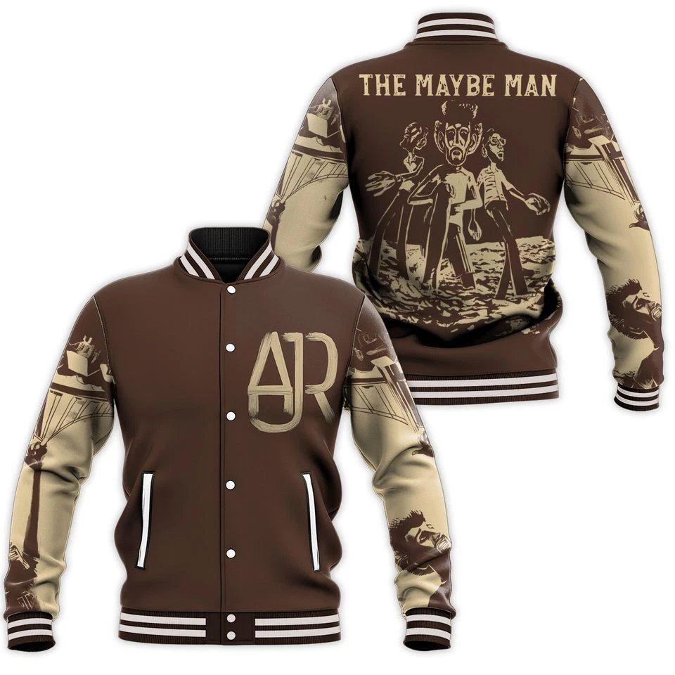 AJR The Maybe Man Tour 2024 90s Baseball Jacket
