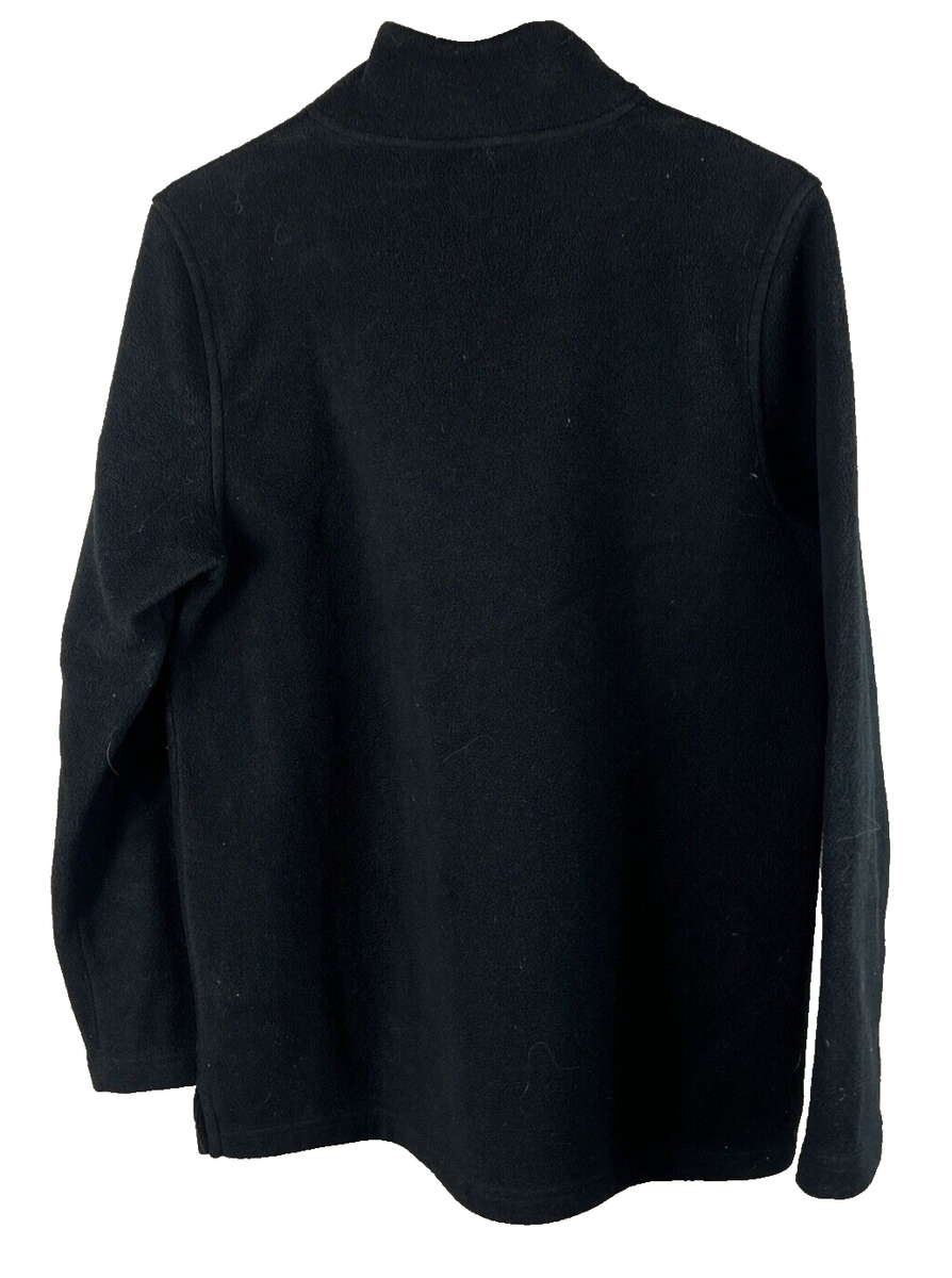 Vintage Ralph Lauren Fleece Pullover w/ Crest Crown Black Medium 3