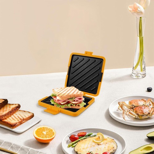Toasted Sandwich Maker Microwavable Maschine Waffel Mikrowelle Ofen Toastie - Bild 11 von 17