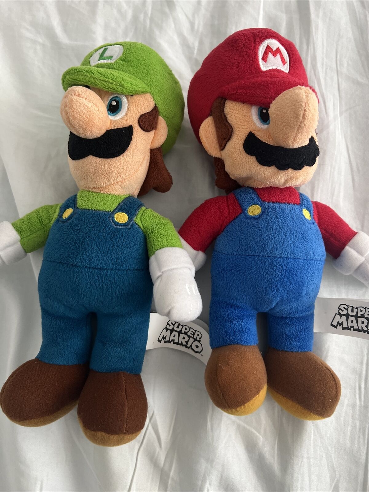 Super Mario Bros Mario and Luigi Plush Toys 8”