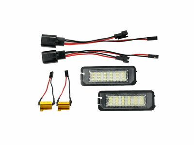 SCIROCCO 2009-ON Hatchback 3D LED W/ Canbus License Lamp White for VW Volkswagen