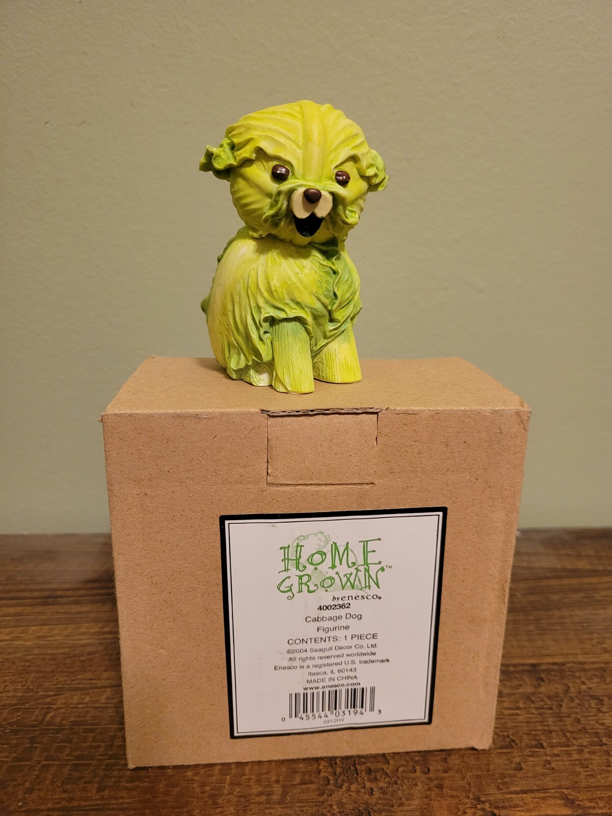 Enesco Home Grown Figurine Cabbage Dog eBay