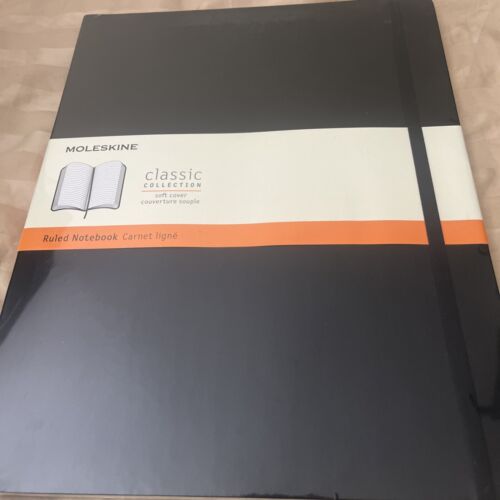 Classic Notebook, Soft Cover, XXL (8.5" x 11") Ruled/Lined, Black, 192 Pages - 第 1/2 張圖片