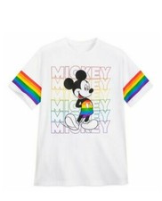 NEW ADULT Rainbow Disney LAND PRIDE Collection Mickey Mouse TShirt 2020 small