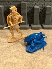 LOD Enterprises Plastic Figure Mini-Sets HEROES OF THE ILIAD DIOMEDES & CASUALTY