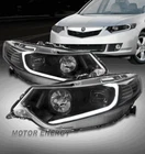 FOR 09-14 ACURA TSX [HID MODEL] LED PROJECTOR HEADLIGHTS LAMPS BLACK LEFT+RIGHT