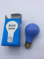 CERAMIC COLOR BLUE BULB LAMP LIGHT 100W 120V ITEMS NO. 100A/CB LOT OF 5 ⭐