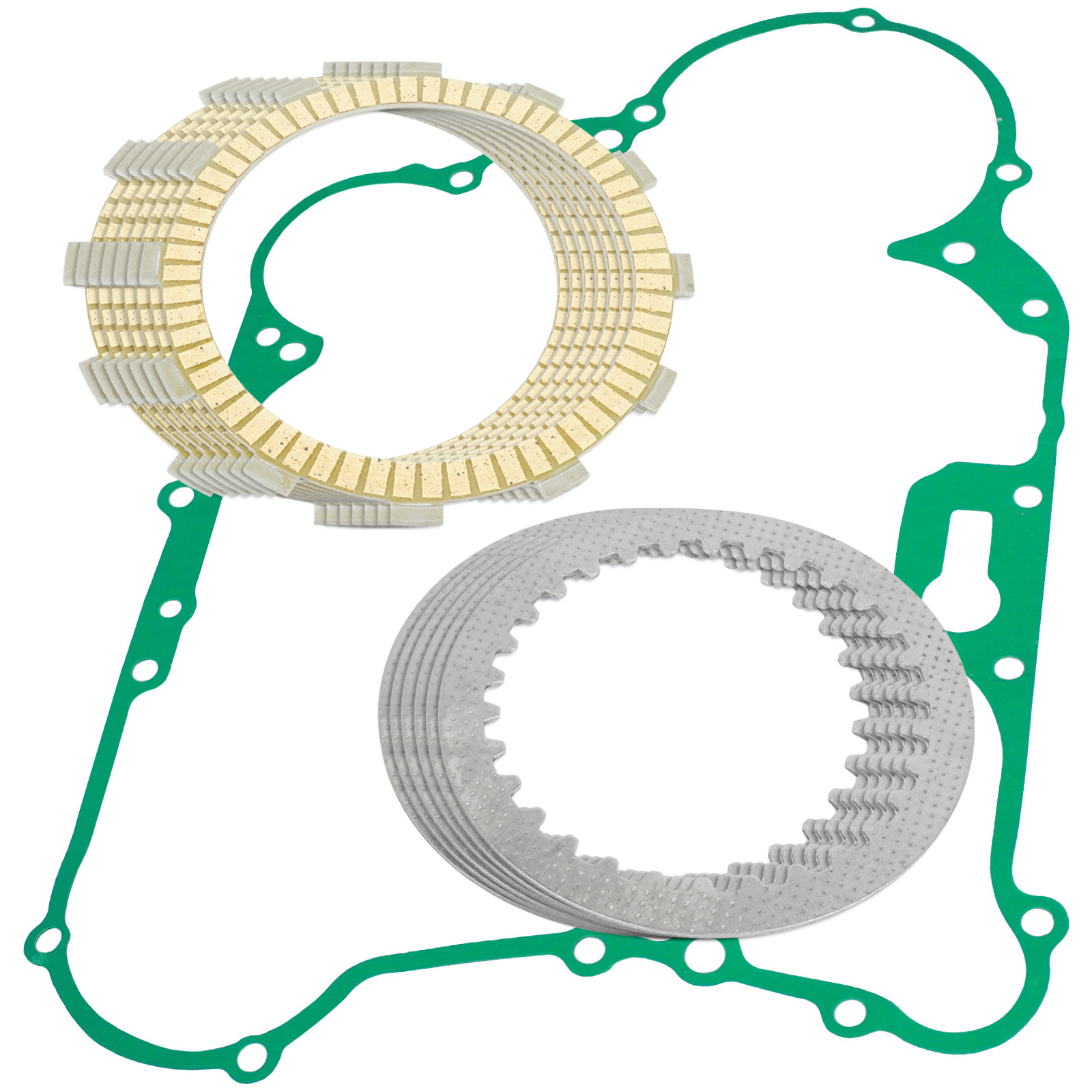 Clutch Friction Plates And Gasket Kit for Kawasaki KLR650 KL650 1996