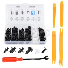 Accessories Clip Car Push Rivet Bumper Door Panel Retainer Fastener +5 Tools Set