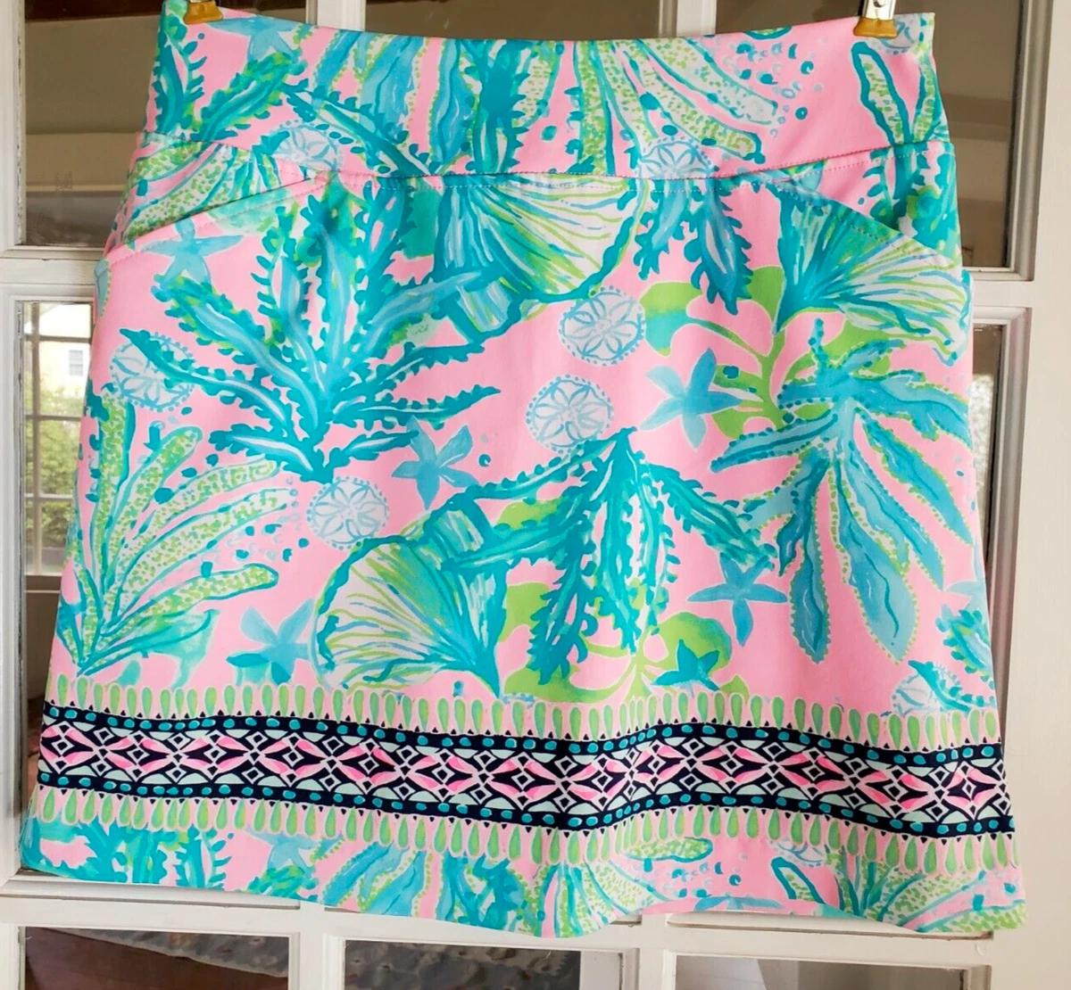 Lilly Pulitzer Monica Luxletic Skort Golf Mandevilla Baby Hip