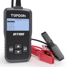 TOPDON BT50 Car Battery Tester 12V Load Tester Charging Cranking Analyzer