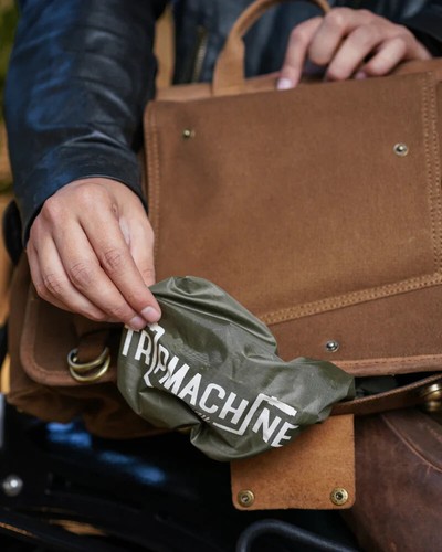 Trip Machine Expedition Saddlebags Pair Brown Royal Enfield Super Meteor/Shotgun - Picture 7 of 14
