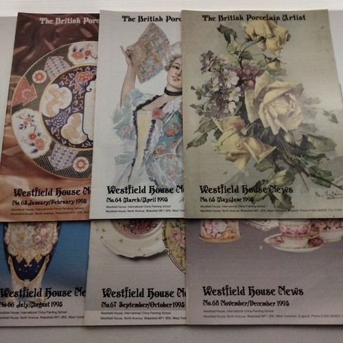The British Porcelain Artist Magazine 1995 Bundle Lot x 6 Westfield House News