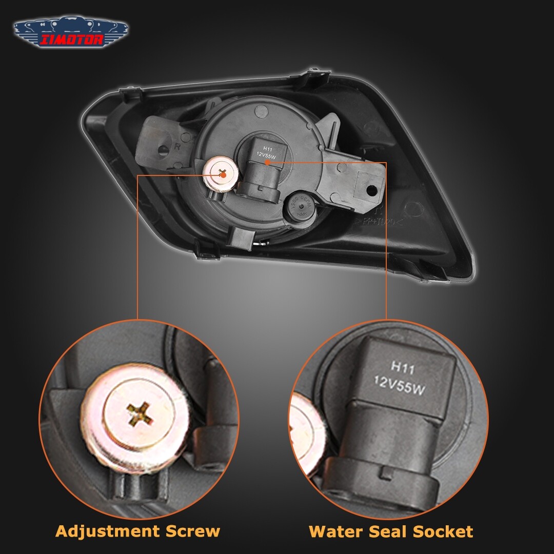 Pair Fit 20142016 Nissan Rogue Fog Light Clear Lens +Wiring+Switch Kit