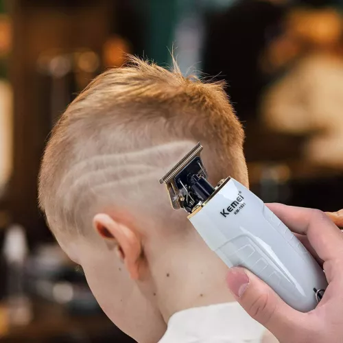Kemei Cortapelos Cortadora Inalámbrica Afeitadora Eléctrica Corte Barba Barbero 1931 - Imagen 8 de 10