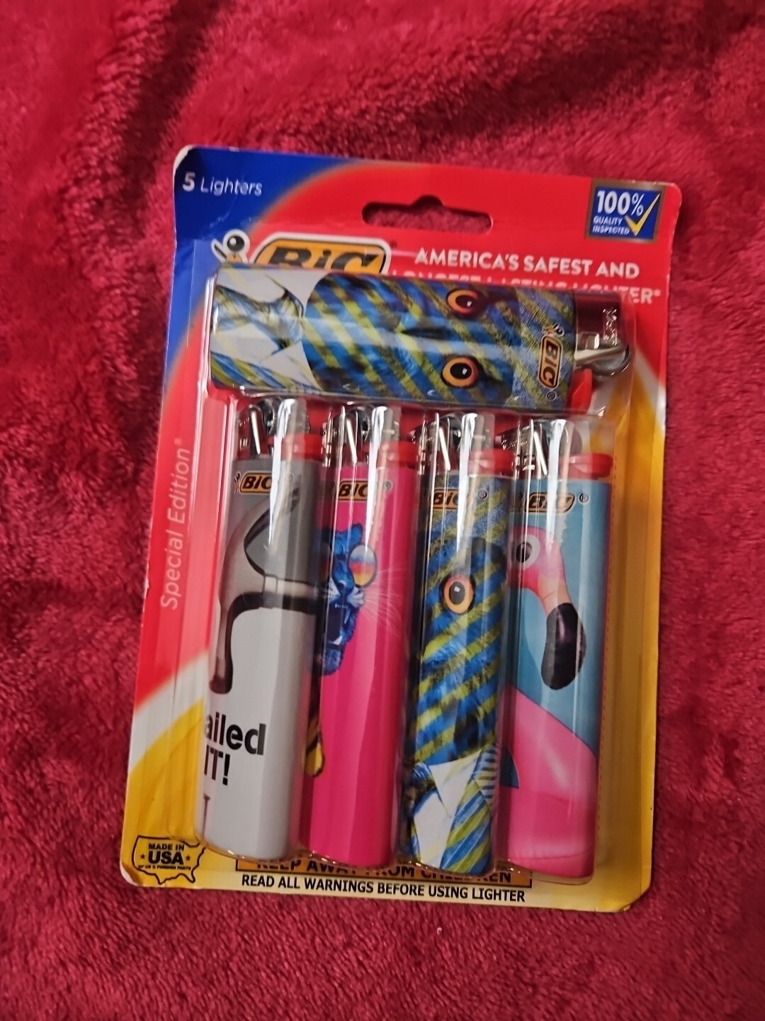 Bic Special Edition Lighters (5 Pack) Please See Image For Included Lighters