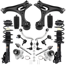 Suspension Front Complete Struts Control Arms Sway Bar for 2006-2011 Honda Civic