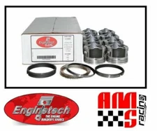 Flat Top Pistons Set w/ Moly Rings for 2010-2014 Chevrolet GMC Gen IV 5.3L