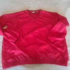 Izod Golf Mens Extra Large Red V-Neck Light W...