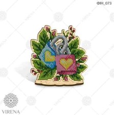 DIY Decoration embroidery kit with beads on Wood base for Home Craft gift