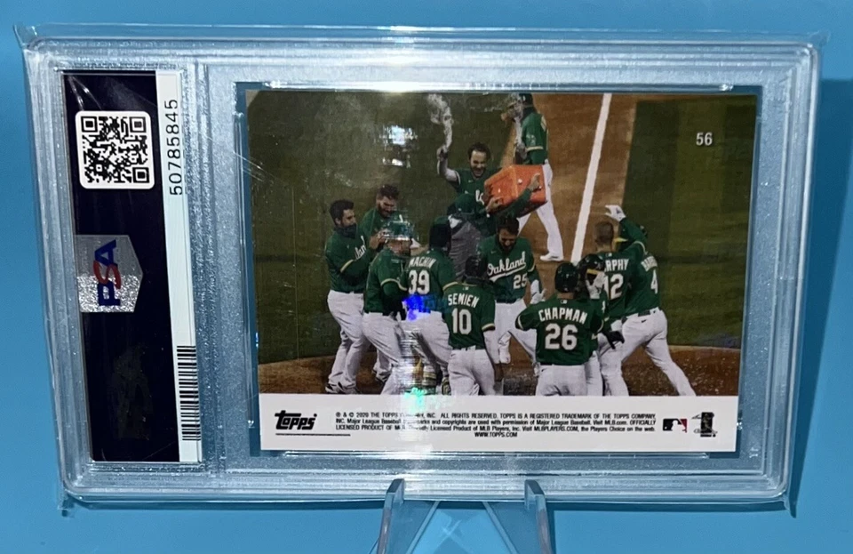 2020 Topps Now Stephen Piscotty PSA 10 Gem 完好 1/1 One #56 金色 — 第 4/4 张图片