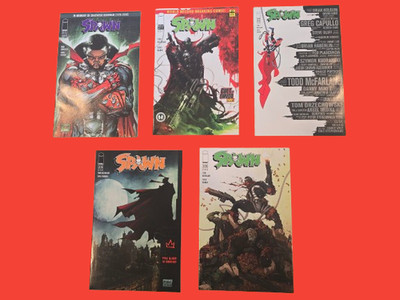 Spawn #311,311,312,318 & 318 Image Comics 2020-2021 Todd McFarlane Variant Lot