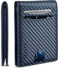 SALE Suavell Bifold, RFID Card Holder, Slim Wallet for Men, Royal Blue Advisor 