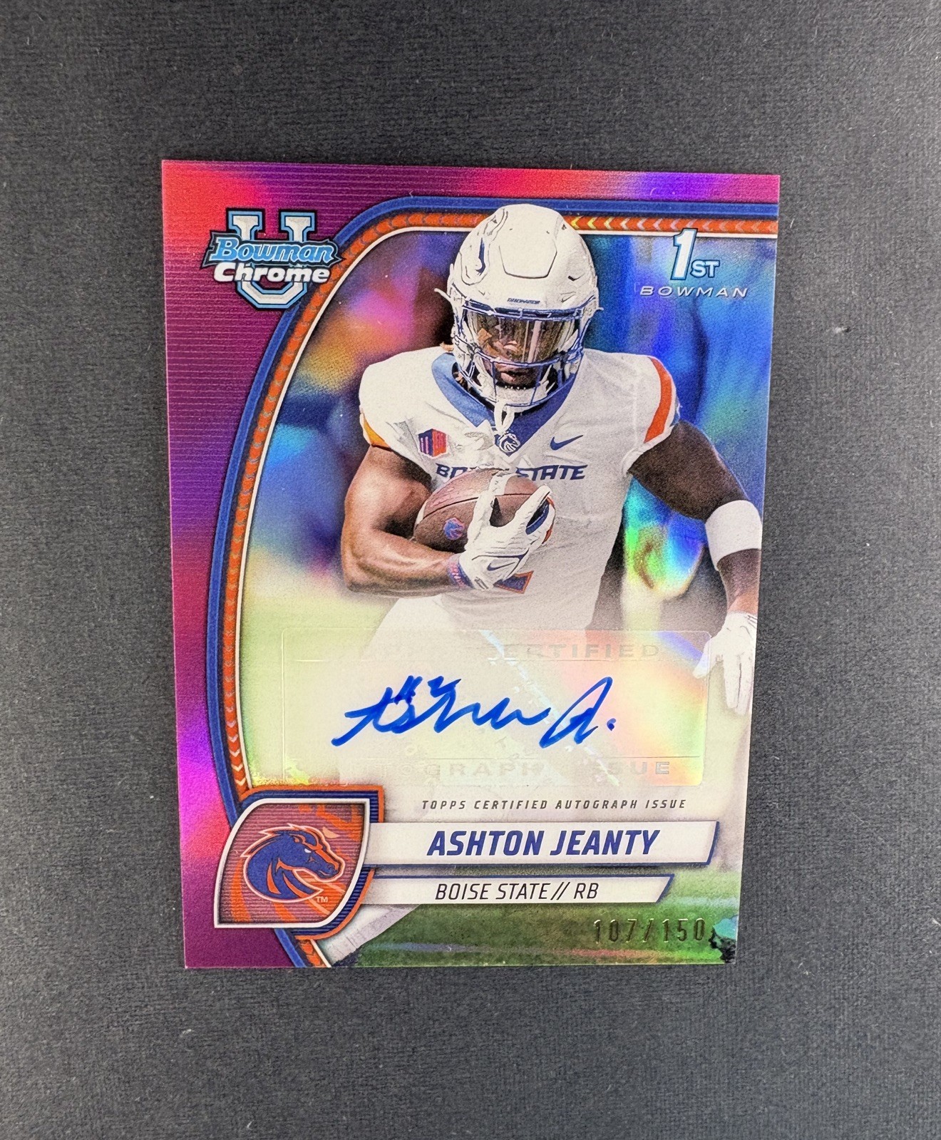 2024 Bowman U Chrome Ashton Jeanty 1ST AUTO FUCHSIA REFRACTOR /150