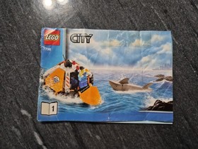 Lego City 7738 Coast Guard Helicopter & Life Raft W/instructions 