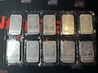 (10) Bar Lot 1 Troy Oz .999 Fine Silver National Sealed 10oz PRIVATE SALE 4 D61