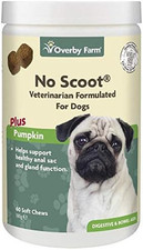 Overby Farm No Scoot Soft Chews for Dogs - 60 Chews, 180g Digestive Support
