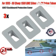 For 1995 - 98 Chevy 1500 GMC Silverado CK Yukon Tahoe Grey Dash Saver Insert 3x
