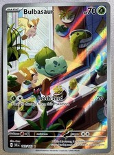 Bulbasaur 143/142, Stellar Crown, Holo Illustration Rare, NM, Pokemon TCG
