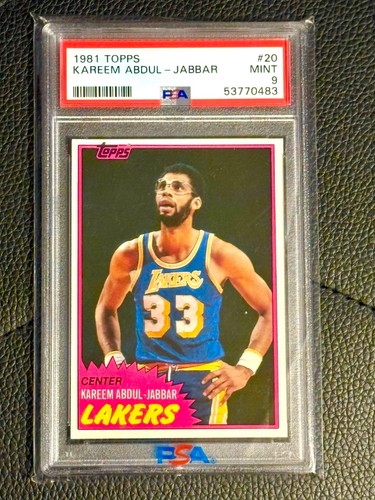 1981 Topps Kareem Abdul-Jabbar #20 PSA 9 MINT