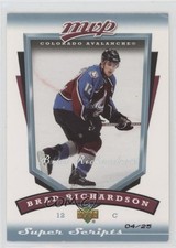 2006-07 Upper Deck MVP Super Script 4/25 Brad Richardson #74 05u8
