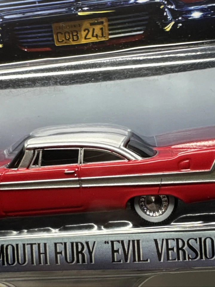 Greenlight 1/64 🇨🇵 Hollywood Christine 1958 Plymouth Fury Evil Version Noire - Photo 3/4