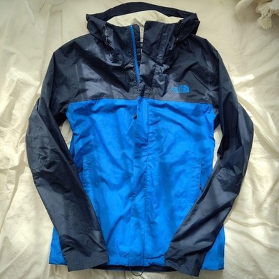 NORTH FACE Logo Mountain Jacket Blouson Coat Men Size S Black Blue 