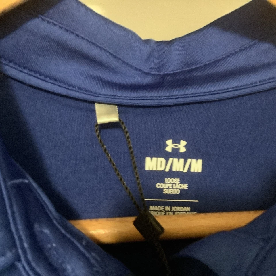 Under Armour Womens NWT New Orleans Privateers Blue Golf Polo Loose Shirt Size M - Image 4 of 4