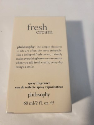Philosophy Fresh Cream for Women 2 fl oz, Eau de Sealed Spray 
