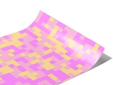 Rwraps Pink Pixel Baby Blanket Gloss Vinyl Film Wrap 59in x 6in Vinyl Vehicle