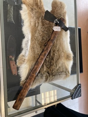 TRAIL HAWK, AXE, 1055 carbon steel with a stained hickory handle