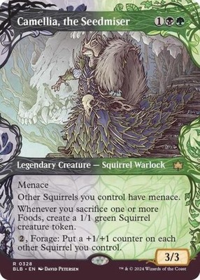 Camellia, the Seedmiser (Showcase) - Near Mint MTG Bloomburrow