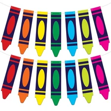 KatchOn, Crayon Banner for Back To School Decorations - 10 Feet, No DIY |