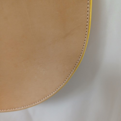 Kate Spade Saturday Genuine Leather Half Circle Crossbody Bag in Tan Yellow Trim - Picture 20 of 24
