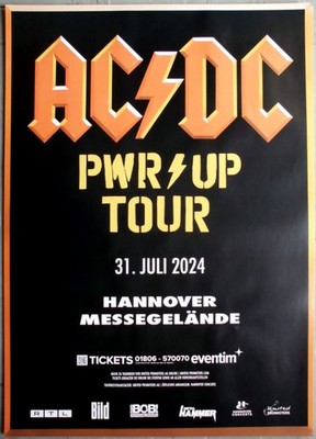 AC/DC - ACDC - 2024 - Live In Concert - Power Up Tour - Poster ...